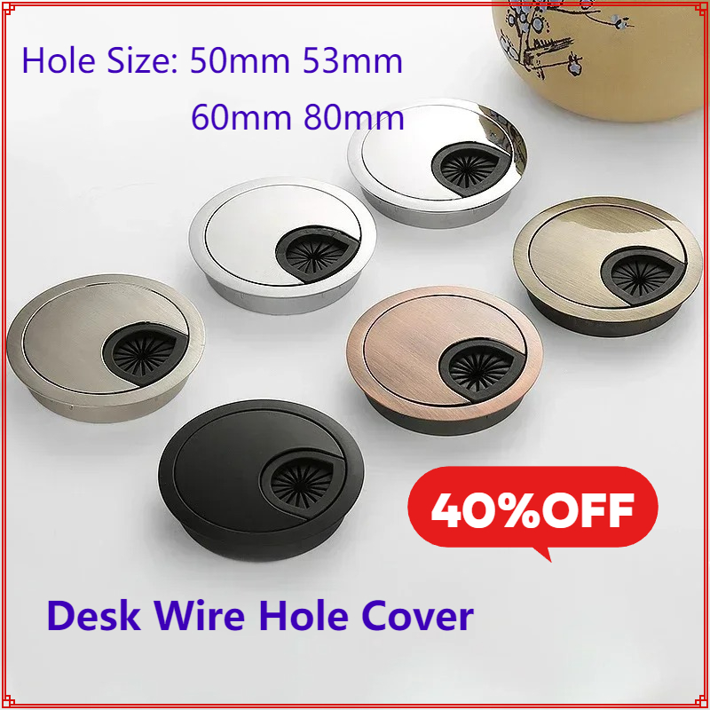 Zinc Furniture Hardware - Zinc Alloy Desk Wire Hole Cover