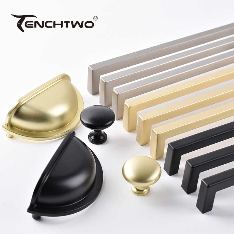 Drawer Pull Gold - Nordic Style Black/Gold Kitchen Furniture Handles