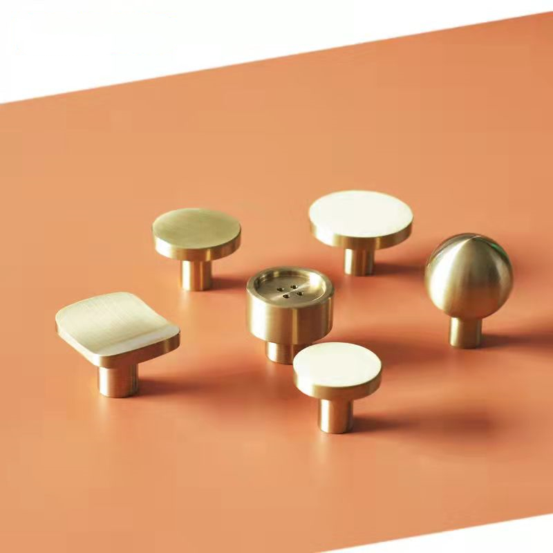 Drawer Pull Gold - Modern Solid Brass Cabinet Kitchen Knobs
