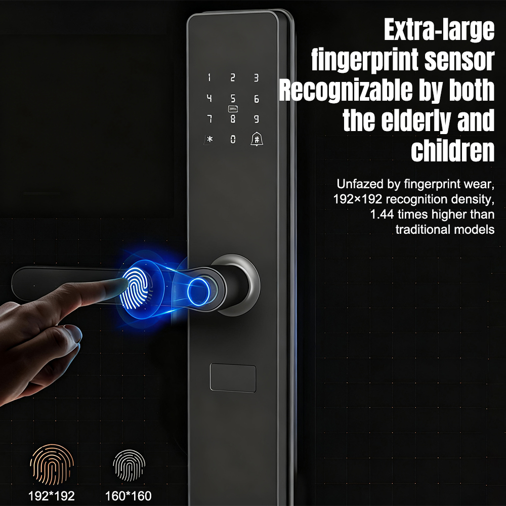 Smart Fingerprint Door Handle  - Zinc Furniture Hardware ulasan dan harga