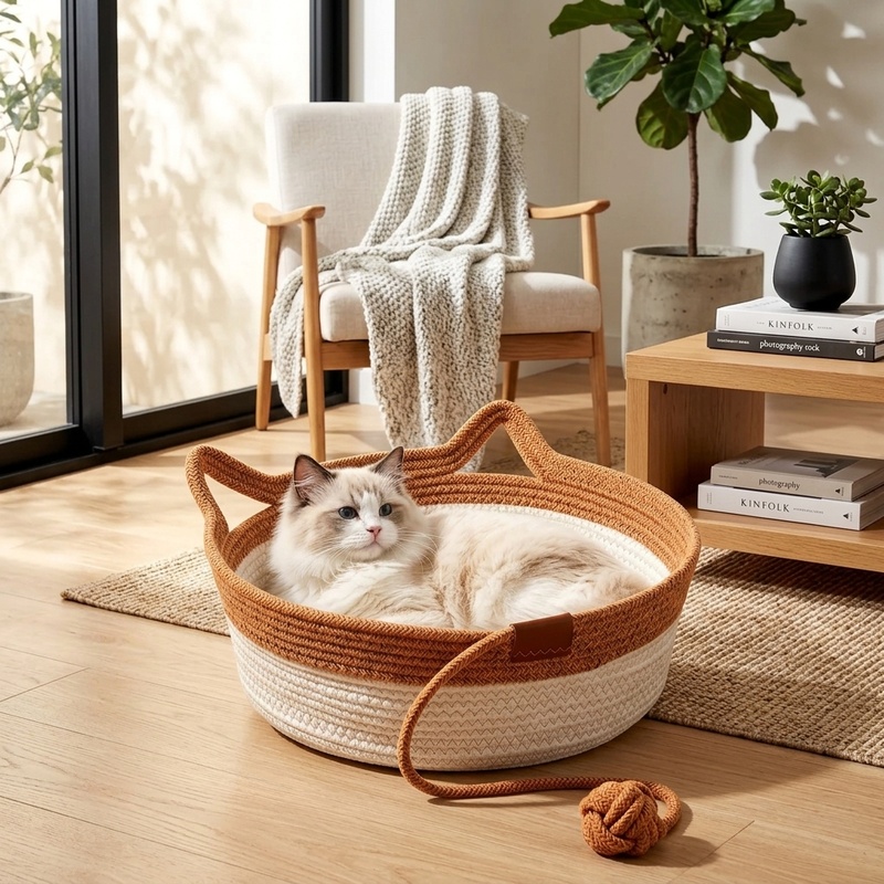 35/40/46cm Handwoven Cotton Ro - Furniture Hardware For Bed ulasan dan harga