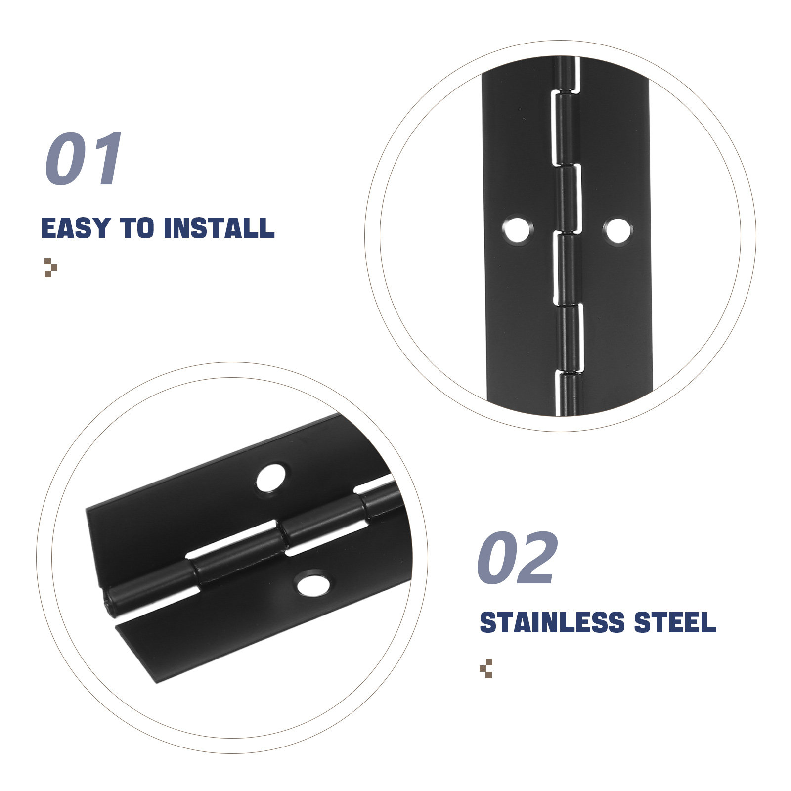 1Set Long Heavy Duty Black Con - Piano Hinge Continuous ulasan dan harga