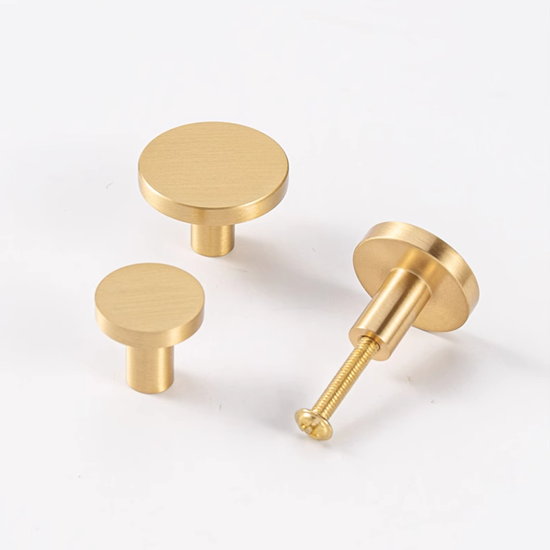 Round Brass Kitchen Cabinet Dr - Drawer Pull Gold ulasan dan harga