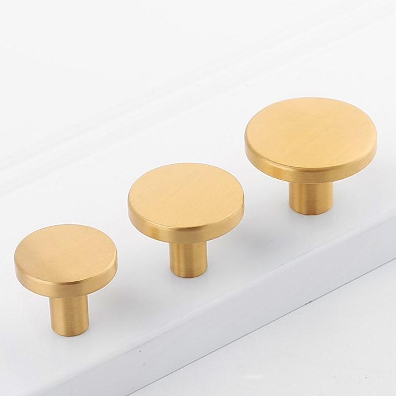 Round Brass Kitchen Cabinet Dr - Drawer Pull Gold ulasan dan harga