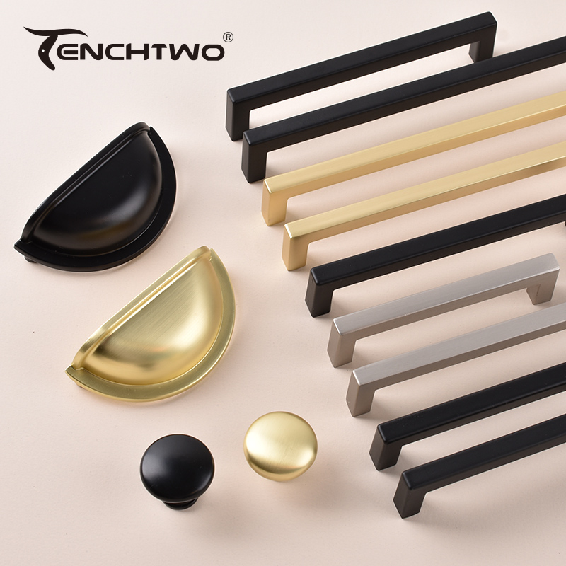 Nordic Style Black/Gold Kitche - Drawer Pull Gold ulasan dan harga