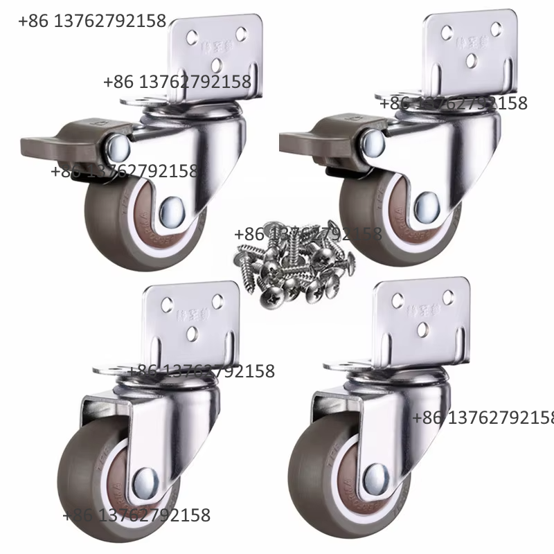 4Pcs Soft Rubber Quiet Swivel  - Furniture Hardware For Bed ulasan dan harga