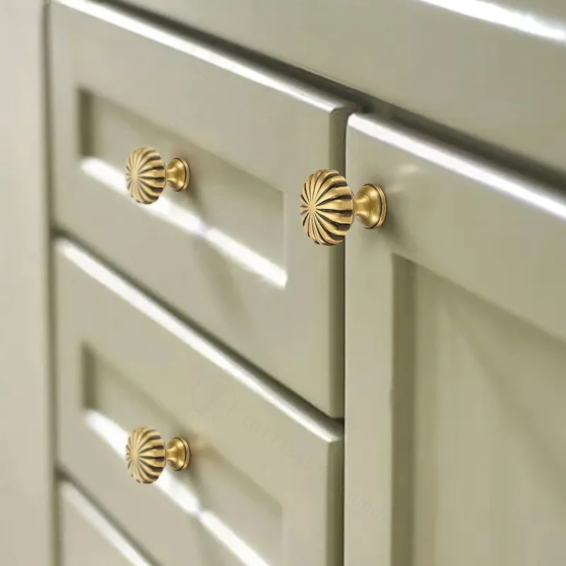 French Simple Brass Ball Knob  - Drawer Pull Gold ulasan dan harga