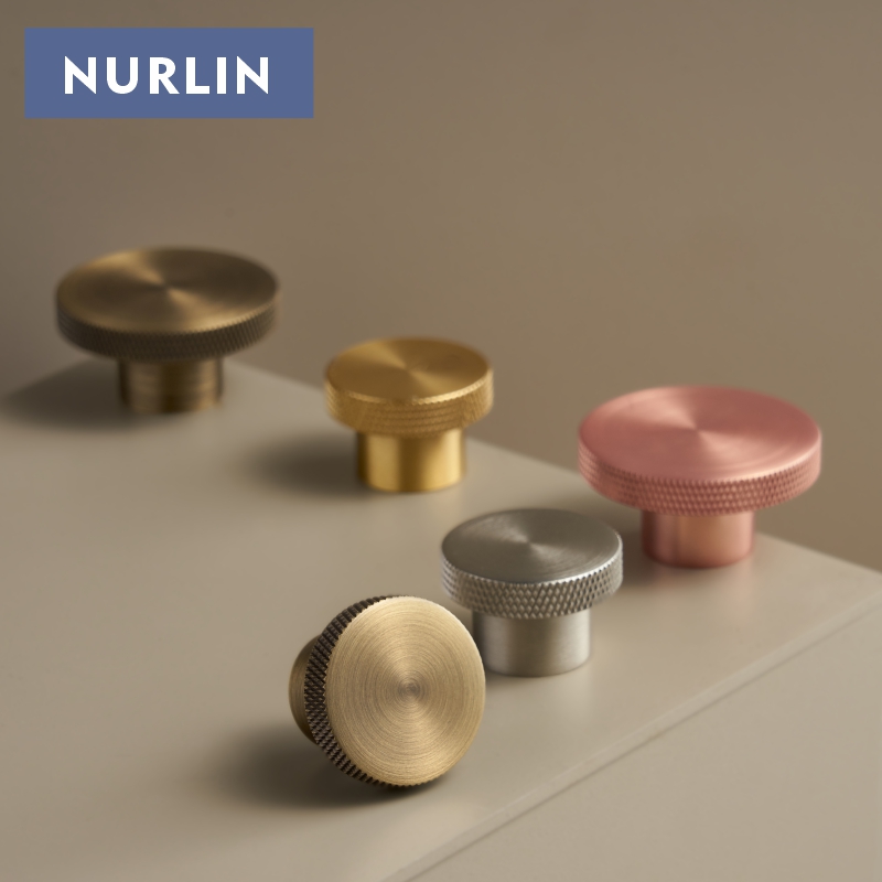 Nurlin Knurled Solid Brass Cab - Drawer Pull Gold ulasan dan harga