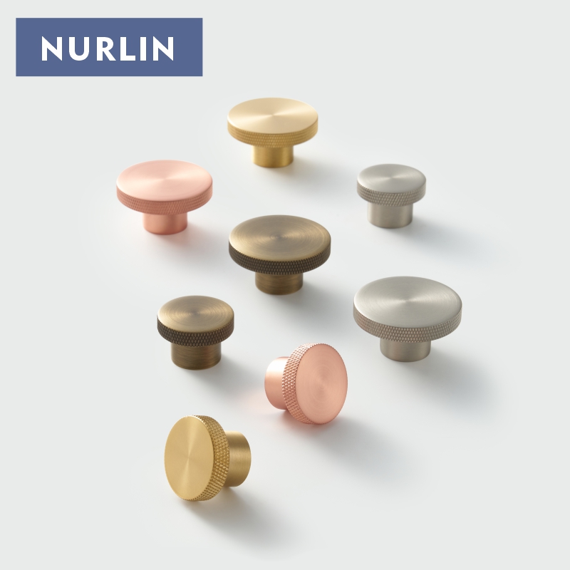 Nurlin Knurled Solid Brass Cab - Drawer Pull Gold ulasan dan harga