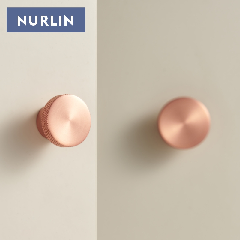 Nurlin Knurled Solid Brass Cab - Drawer Pull Gold ulasan dan harga