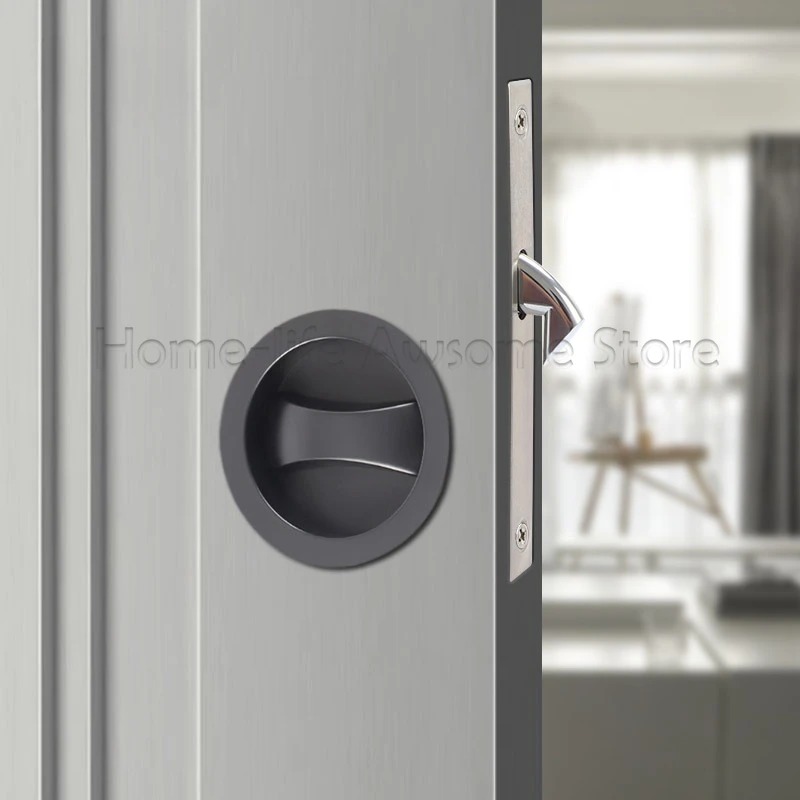 Sliding Door Lock Modern Invis - Zinc Furniture Hardware ulasan dan harga
