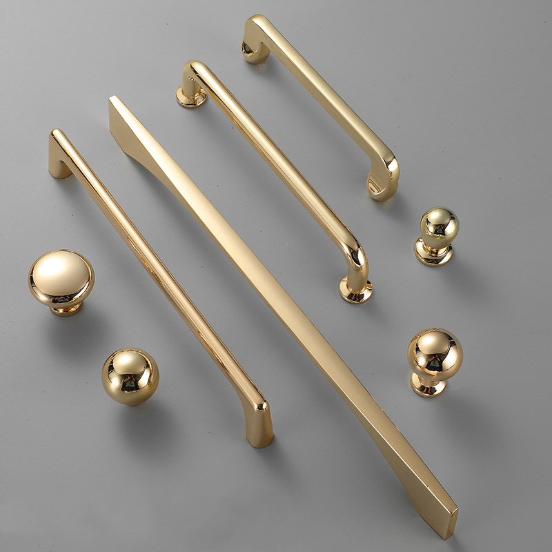 Zinc Alloy Bright Gold Kitchen - Drawer Pull Gold ulasan dan harga