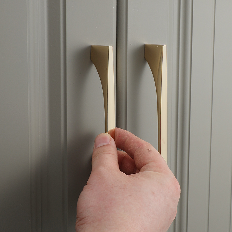 Zinc Alloy Bright Gold Kitchen - Drawer Pull Gold ulasan dan harga