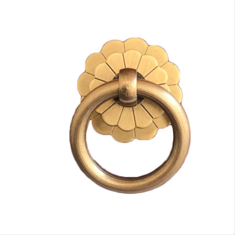 Antique Brass Cabinet Ring Kno - Drawer Pull Gold ulasan dan harga