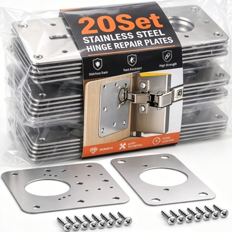 Cabinet Door Hinge Repair Plat - Furniture Hardware Repair ulasan dan harga