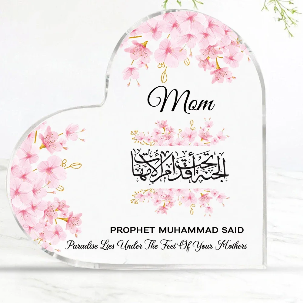 Heart Acrylic Desk Plaque Mom  - Furniture Paradise & Hardware Ghaziabad ulasan dan harga