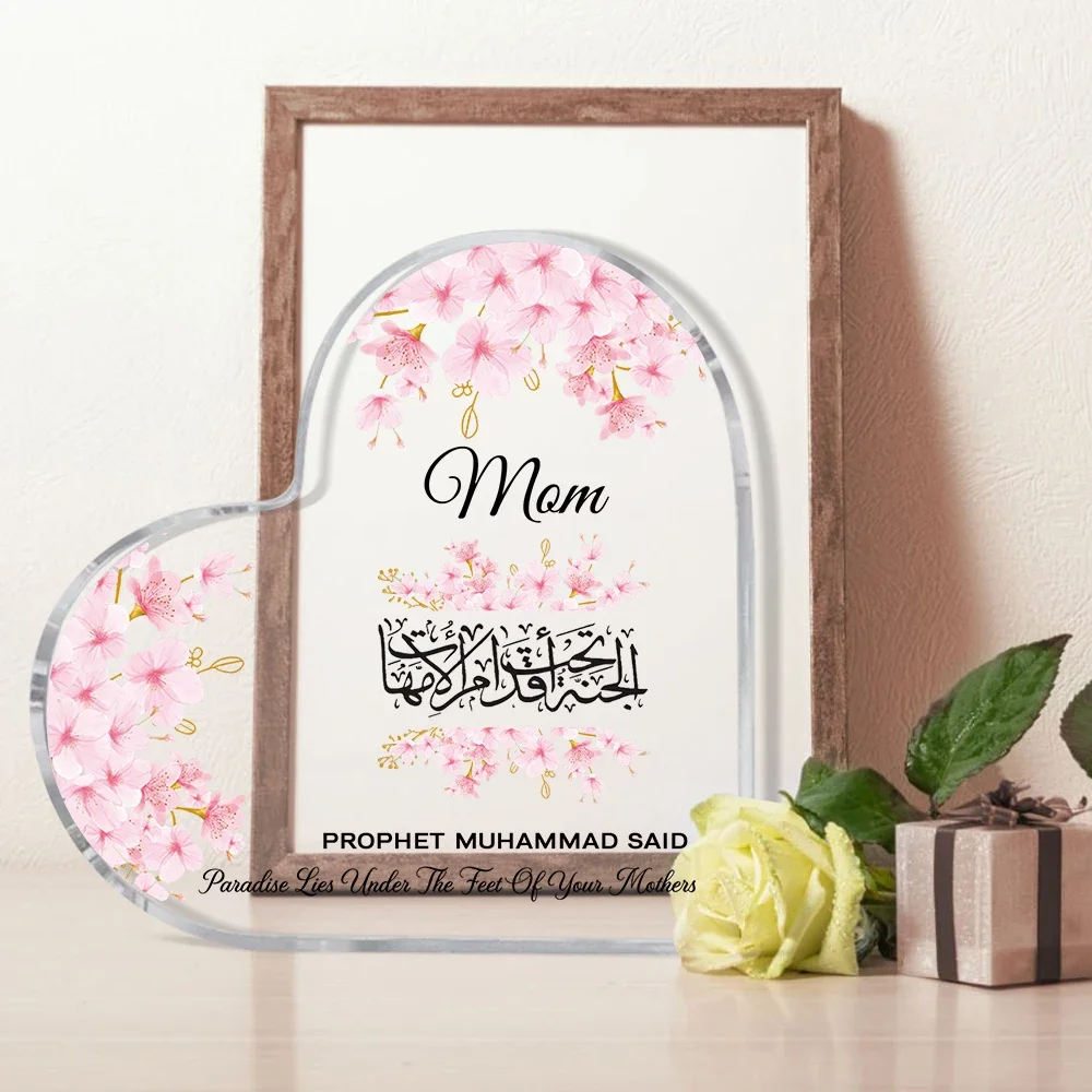 Heart Acrylic Desk Plaque Mom  - Furniture Paradise & Hardware Ghaziabad ulasan dan harga