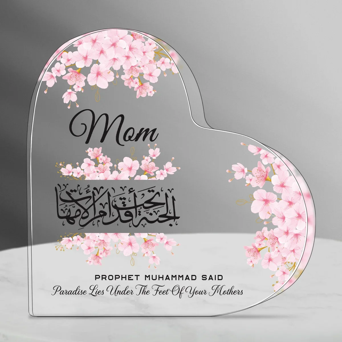 Heart Acrylic Desk Plaque Mom  - Furniture Paradise & Hardware Ghaziabad ulasan dan harga
