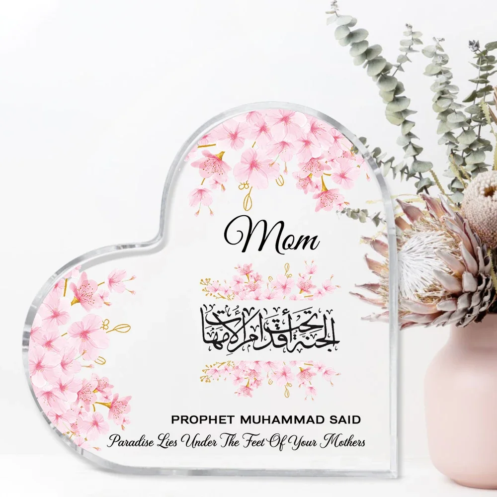 Heart Acrylic Desk Plaque Mom  - Furniture Paradise & Hardware Ghaziabad ulasan dan harga