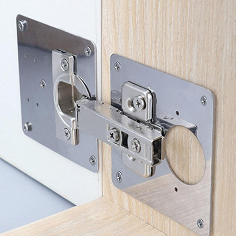 Cabinet Door Hinge Repair Plat - Furniture Hardware Repair ulasan dan harga