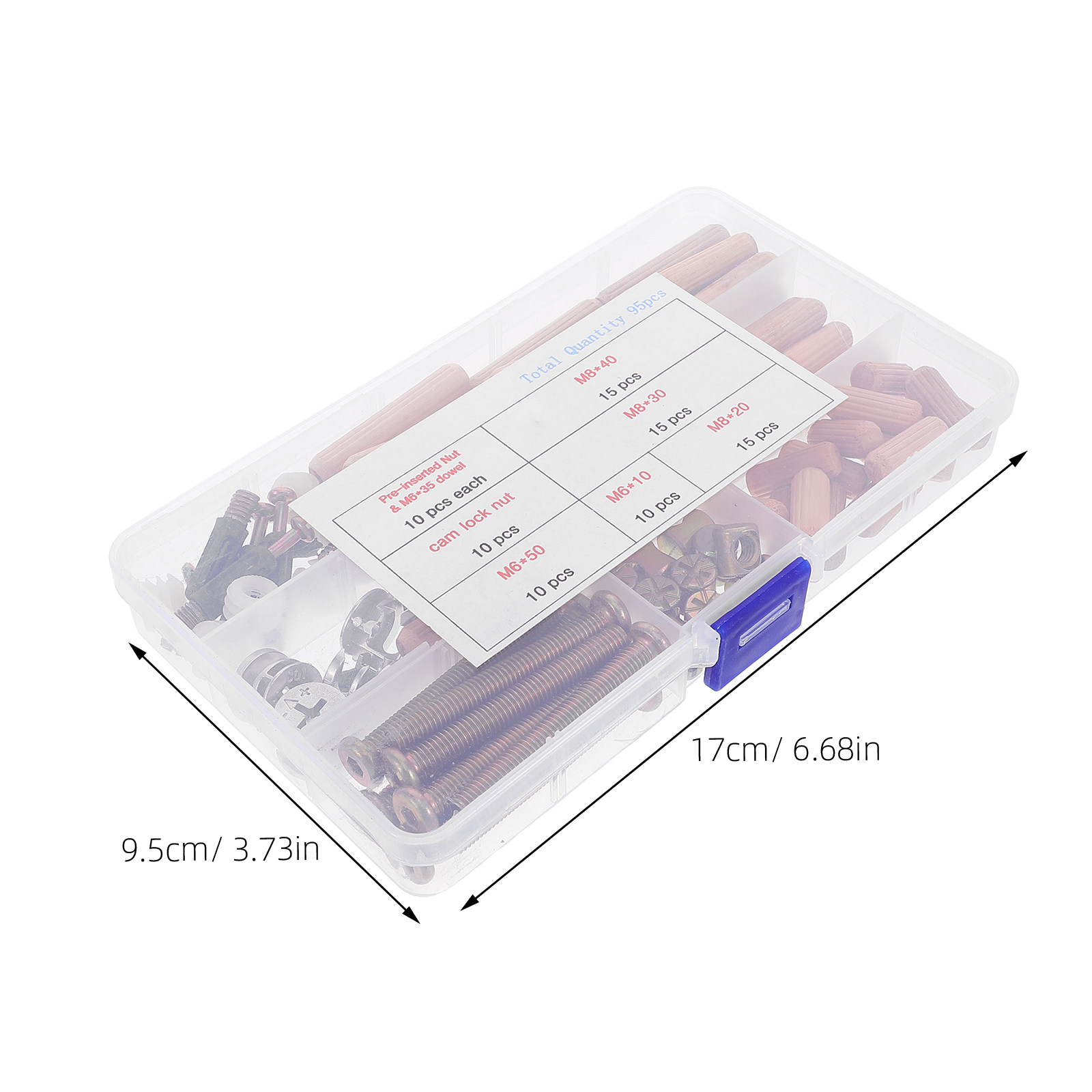 95Pcs Furniture Hardware Set B - Furniture Hardware Bolts ulasan dan harga