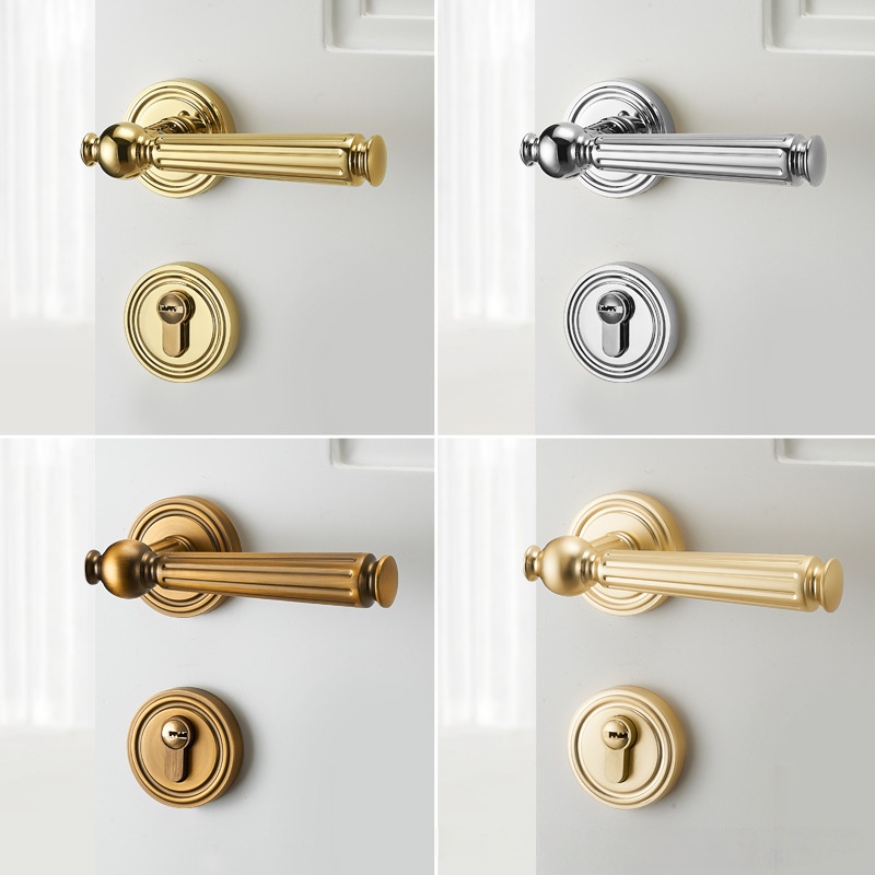 Luxurious Silent Door Lock Set - Zinc Furniture Hardware ulasan dan harga